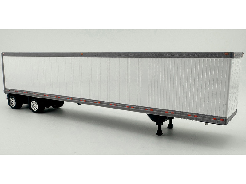 53 Spread Axle Dry Van Trailer White 1/87 (HO) Plastic Model Car HO Logistics HL-169