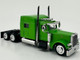Peterbilt 389 Truck Tractor with Sleeper Cab Lime Green and Low Boy Flatbed Trailer Black Combo Set 1/87 (HO) Plastic Model Car HO Logistics HL-38904-489 Peterbilt 389 Truck Tractor with Sleeper Cab Lime Green and Low Boy Flatbed Trailer Black Combo Set 1/87 (HO) Plastic Model Car HO Logistics HL-38904-489