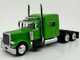 Peterbilt 389 Truck Tractor with Sleeper Cab Lime Green and Low Boy Flatbed Trailer Black Combo Set 1/87 (HO) Plastic Model Car HO Logistics HL-38904-489 Peterbilt 389 Truck Tractor with Sleeper Cab Lime Green and Low Boy Flatbed Trailer Black Combo Set 1/87 (HO) Plastic Model Car HO Logistics HL-38904-489
