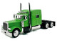 Peterbilt 389 Truck Tractor with Sleeper Cab Lime Green and Low Boy Flatbed Trailer Black Combo Set 1/87 (HO) Plastic Model Car HO Logistics HL-38904-489 Peterbilt 389 Truck Tractor with Sleeper Cab Lime Green and Low Boy Flatbed Trailer Black Combo Set 1/87 (HO) Plastic Model Car HO Logistics HL-38904-489