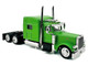 Peterbilt 389 Truck Tractor with Sleeper Cab Lime Green and Low Boy Flatbed Trailer Black Combo Set 1/87 (HO) Plastic Model Car HO Logistics HL-38904-489 Peterbilt 389 Truck Tractor with Sleeper Cab Lime Green and Low Boy Flatbed Trailer Black Combo Set 1/87 (HO) Plastic Model Car HO Logistics HL-38904-489