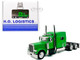 Peterbilt 389 Truck Tractor with Sleeper Cab Lime Green and Low Boy Flatbed Trailer Black Combo Set 1/87 (HO) Plastic Model Car HO Logistics HL-38904-489 Peterbilt 389 Truck Tractor with Sleeper Cab Lime Green and Low Boy Flatbed Trailer Black Combo Set 1/87 (HO) Plastic Model Car HO Logistics HL-38904-489