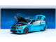 Dodge Charger SRT Hellcat Redeye B5 Blue Metallic with Carbon Stripes 1/18 Model Car Autoart 71753