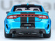 Dodge Charger SRT Hellcat Redeye B5 Blue Metallic with Carbon Stripes 1/18 Model Car Autoart 71753