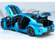 Dodge Charger SRT Hellcat Redeye B5 Blue Metallic with Carbon Stripes 1/18 Model Car Autoart 71753