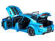 Dodge Charger SRT Hellcat Redeye B5 Blue Metallic with Carbon Stripes 1/18 Model Car Autoart 71753