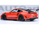 Porsche 911 991 2 GT3 RS Weissach Lava Orange with Carbon Hood and Top 1/18 Model Car Autoart 78177