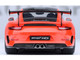 Porsche 911 991 2 GT3 RS Weissach Lava Orange with Carbon Hood and Top 1/18 Model Car Autoart 78177