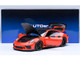 Porsche 911 991 2 GT3 RS Weissach Lava Orange with Carbon Hood and Top 1/18 Model Car Autoart 78177