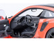 Porsche 911 991 2 GT3 RS Weissach Lava Orange with Carbon Hood and Top 1/18 Model Car Autoart 78177