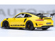 Porsche 911 991 2 GT3 RS Weissach Racing Yellow with Carbon Hood and Top 1/18 Model Car Autoart 78178 Porsche 911 991 2 GT3 RS Weissach Racing Yellow with Carbon Hood and Top 1/18 Model Car Autoart 78178