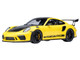 Porsche 911 991 2 GT3 RS Weissach Racing Yellow with Carbon Hood and Top 1/18 Model Car Autoart 78178 Porsche 911 991 2 GT3 RS Weissach Racing Yellow with Carbon Hood and Top 1/18 Model Car Autoart 78178