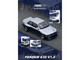 Pandem E30 M3 Silver Metallic and Dark Blue 1/64 Diecast Model Car Inno Models IN64-E30P-SILBLU Pandem E30 M3 Silver Metallic and Dark Blue 1/64 Diecast Model Car Inno Models IN64-E30P-SILBLU
