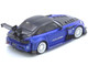 Honda S2000 RHD Right Hand Drive J s Racing Blue Metallic with Carbon Hood and Top 1/64 Diecast Model Car Inno Models IN64-S2000JS-BLUE