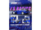 Honda S2000 RHD Right Hand Drive J s Racing Blue Metallic with Carbon Hood and Top 1/64 Diecast Model Car Inno Models IN64-S2000JS-BLUE