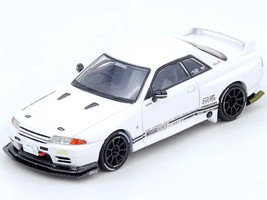 Nissan Skyline Top Secret VR32 GT R RHD Right Hand Drive White 1/64 Diecast Model Car Inno Models IN64-VR32TS-WHITE