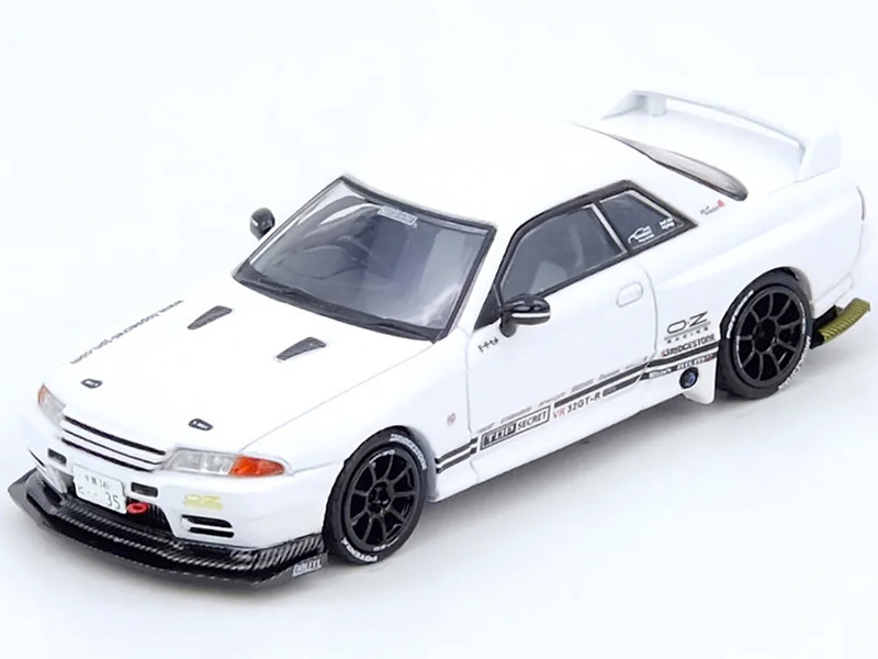 Nissan Skyline Top Secret VR32 GT R RHD Right Hand Drive White 1/64 Diecast Model Car Inno Models IN64-VR32TS-WHITE