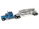 Peterbilt 389 Truck Tractor with Sleeper Cab Blue Metallic and Pneumatic Tank Trailer Chrome Combo Set 1/87 (HO) Plastic Model Car HO Logistics HL-38906-001 Peterbilt 389 Truck Tractor with Sleeper Cab Blue Metallic and Pneumatic Tank Trailer Chrome Combo Set 1/87 (HO) Plastic Model Car HO Logistics HL-38906-001