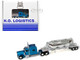 Peterbilt 389 Truck Tractor with Sleeper Cab Blue Metallic and Pneumatic Tank Trailer Chrome Combo Set 1/87 (HO) Plastic Model Car HO Logistics HL-38906-001 Peterbilt 389 Truck Tractor with Sleeper Cab Blue Metallic and Pneumatic Tank Trailer Chrome Combo Set 1/87 (HO) Plastic Model Car HO Logistics HL-38906-001