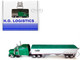 Kenworth W900L Truck Tractor with Sleeper Cab Cargill Green and Covered Grain Trailer White with Green Tarp Combo Set 1/87 (HO) Plastic Model Car HO Logistics HL-90011-465 Kenworth W900L Truck Tractor with Sleeper Cab Cargill Green and Covered Grain Trailer White with Green Tarp Combo Set 1/87 (HO) Plastic Model Car HO Logistics HL-90011-465