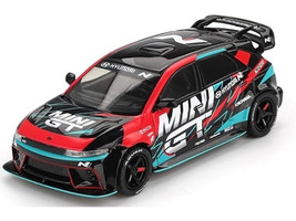 Hyundai Ioniq 5N RS 01T Mini GT Black with Graphics 2025 Tokyo Auto Salon Limited Edition 1/64 Diecast Model Car Mini GT MGT01098