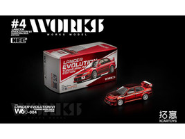 Mitsubishi Lancer Evolution VI RHD Right Hand Drive Tommi Makinen Edition Red Chrome Hobby Expo China 2026 1/64 Diecast Model Car Works Model W1-HEC2026