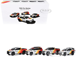 Toyota TRD PRO 4 Car Set Limited Edition to 500 pieces Worldwide 1/64 Diecast Model Cars GCD DTG0043-TRD