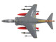 British Aerospace AV 8B Harrier II Plus Aircraft 164569 VMA 223 Bulldogs MCAS Cherry Point 2025 United States Marine Corps Air Power Series 1/72 Diecast Model Hobby Master HA2634