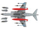 British Aerospace AV 8B Harrier II Plus Aircraft 164569 VMA 223 Bulldogs MCAS Cherry Point 2025 United States Marine Corps Air Power Series 1/72 Diecast Model Hobby Master HA2634