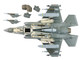 Lockheed Martin F 35B Lightning II Aircraft Beast Mode 170533 VMFA 533 Hawks 2025 United States Marine Corps Air Power Series 1/72 Diecast Model Hobby Master HA4625