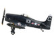 Grumman F8F 2 Bearcats Fighter Aircraft 121717 VF 61 Jolly Rogers 1949 United States Navy SkyMax Flying Heroes Series 1/72 Diecast Model Hobby Master SM1013