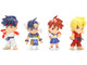 Set of 4 Diecast Figures Super Gem Fighter Mini Mix 1997 Video Game Metalfigs Series Diecast Models Jada 36701