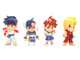 Set of 4 Diecast Figures Super Gem Fighter Mini Mix 1997 Video Game Metalfigs Series Diecast Models Jada 36701