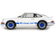 1973 Porsche 911 RSR Carrera White with Blue Stripes 1/18 Diecast Model Car Solido S1801119 1973 Porsche 911 RSR Carrera White with Blue Stripes 1/18 Diecast Model Car Solido S1801119