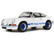 1973 Porsche 911 RSR Carrera White with Blue Stripes 1/18 Diecast Model Car Solido S1801119 1973 Porsche 911 RSR Carrera White with Blue Stripes 1/18 Diecast Model Car Solido S1801119