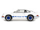 1973 Porsche 911 RSR Carrera White with Blue Stripes 1/18 Diecast Model Car Solido S1801119 1973 Porsche 911 RSR Carrera White with Blue Stripes 1/18 Diecast Model Car Solido S1801119