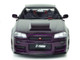 1999 Nissan Skyline GT R R34 Z Tune RHD Right Hand Drive Midnight Purple Metallic 1/18 Diecast Model Car Solido S1804311