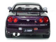 1999 Nissan Skyline GT R R34 Z Tune RHD Right Hand Drive Midnight Purple Metallic 1/18 Diecast Model Car Solido S1804311