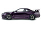 1999 Nissan Skyline GT R R34 Z Tune RHD Right Hand Drive Midnight Purple Metallic 1/18 Diecast Model Car Solido S1804311