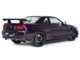 1999 Nissan Skyline GT R R34 Z Tune RHD Right Hand Drive Midnight Purple Metallic 1/18 Diecast Model Car Solido S1804311