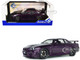 1999 Nissan Skyline GT R R34 Z Tune RHD Right Hand Drive Midnight Purple Metallic 1/18 Diecast Model Car Solido S1804311