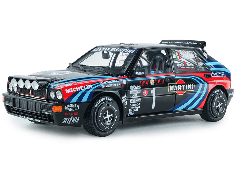 Lancia Delta HF Integrale #1 A Sacco A Ollero Miki Biasion Martini Racing Rallye Monte Carlo 1990 Tribute" FIA Historic Rally 2026 Competition Series 1/18 Diecast Model Car Solido S1807809