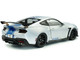 2024 Ford Shelby Mustang Super Snake Gray Metallic with Blue Stripes 1/18 Diecast Model Car Solido S1813803 2024 Ford Shelby Mustang Super Snake Gray Metallic with Blue Stripes 1/18 Diecast Model Car Solido S1813803