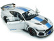 2024 Ford Shelby Mustang Super Snake Gray Metallic with Blue Stripes 1/18 Diecast Model Car Solido S1813803 2024 Ford Shelby Mustang Super Snake Gray Metallic with Blue Stripes 1/18 Diecast Model Car Solido S1813803