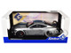 2024 Ford Shelby Mustang Super Snake Gray Metallic with Blue Stripes 1/18 Diecast Model Car Solido S1813803