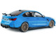 2024 BMW M3 Competition Daytona Beach Blue with Carbon Top 1/18 Diecast Model Car Solido S1814303