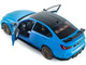 2024 BMW M3 Competition Daytona Beach Blue with Carbon Top 1/18 Diecast Model Car Solido S1814303