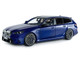 2025 BMW M5 Touring Marina Bay Blue Metallic with Black Top 1/18 Diecast Model Car Solido S1814801