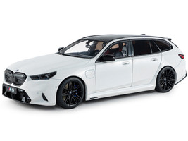 2025 BMW M5 Touring Alpine White with Black Top 1/18 Diecast Model Car Solido S1814802