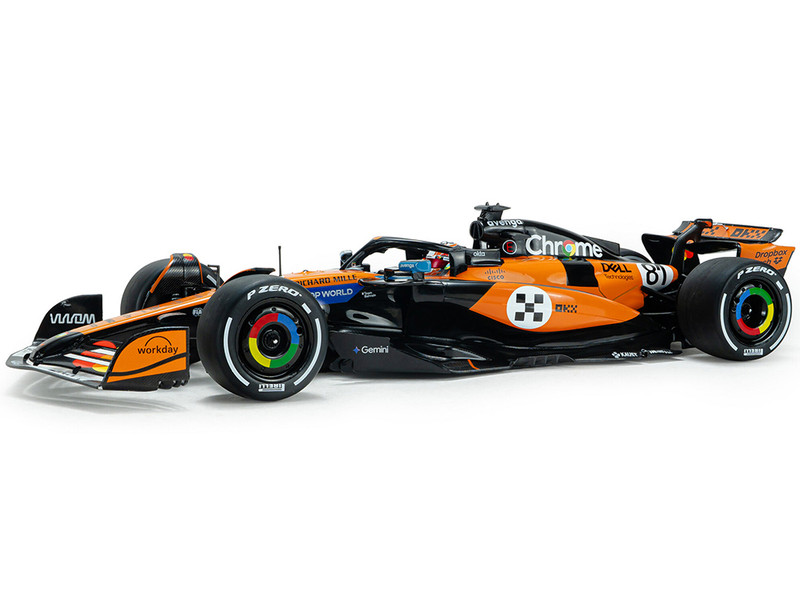 McLaren MCL39 #81 Oscar Piastri OKX 3rd Place Formula One F1 Monaco GP 2025 Competition Series 1/18 Diecast Model Car Solido S1818704